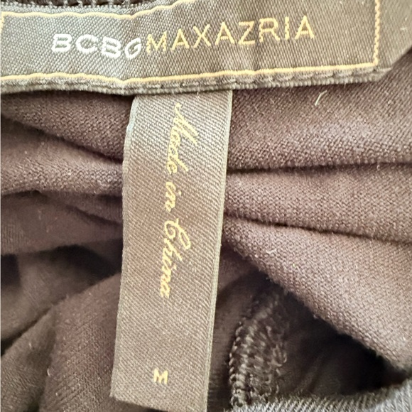 BCBGMaxAzria Black Twist-Front Long Sleeve Top - Picture 3 of 3